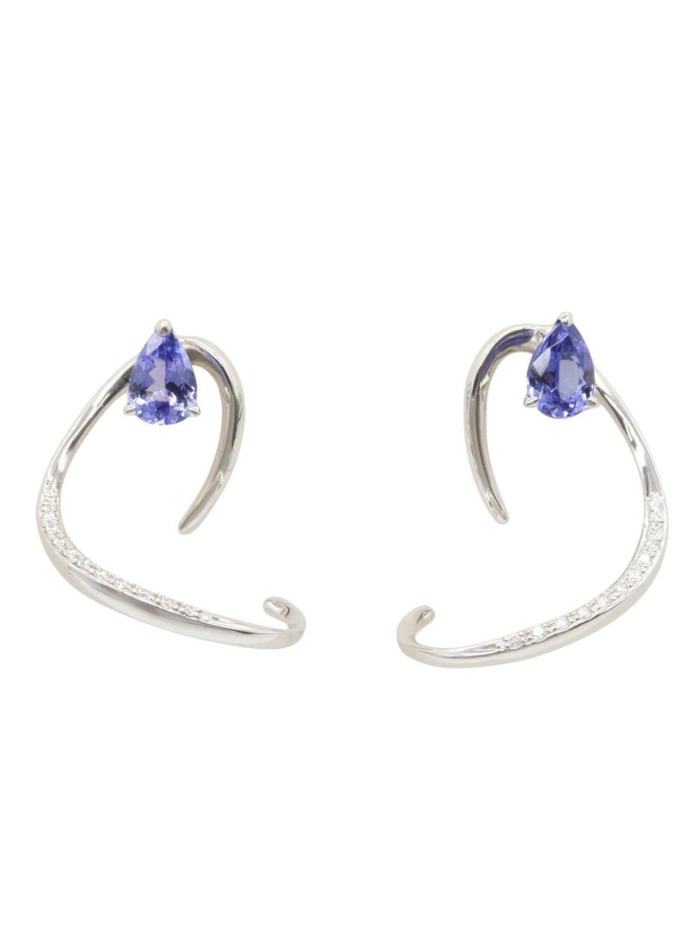 Star Jewelry Tanzanite Diamond Pierced #300246S10B